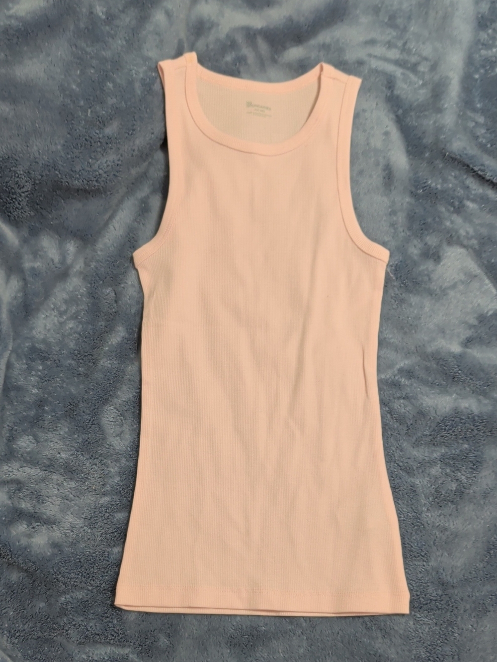 No Boundaries Light Pink Ribbed Tank